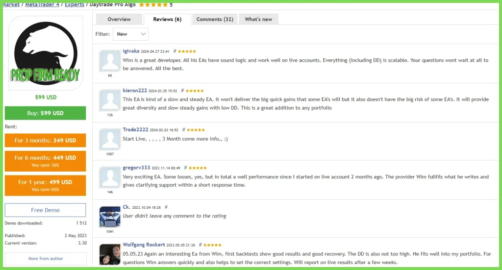 daytrade pro algo reviews