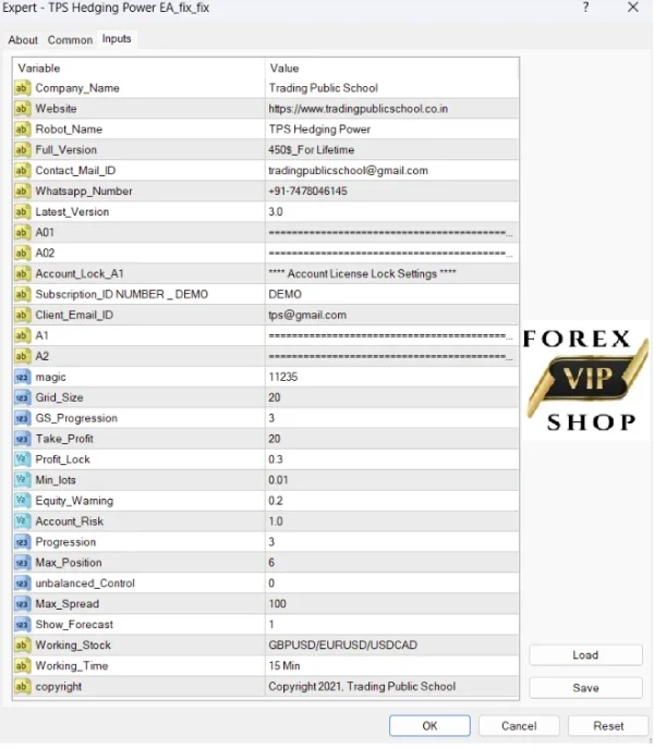 TPS Hedging Power EA V3.0 d