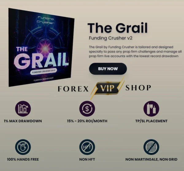The Grail Funding Crusher EA V2 MT4 & MT5 | 5.73% Drawndown