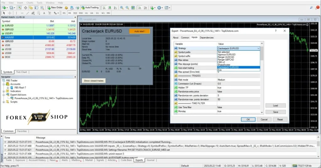Powerhouse EA V3.06 MT4 DOWNLOAD | Backtest Result 1