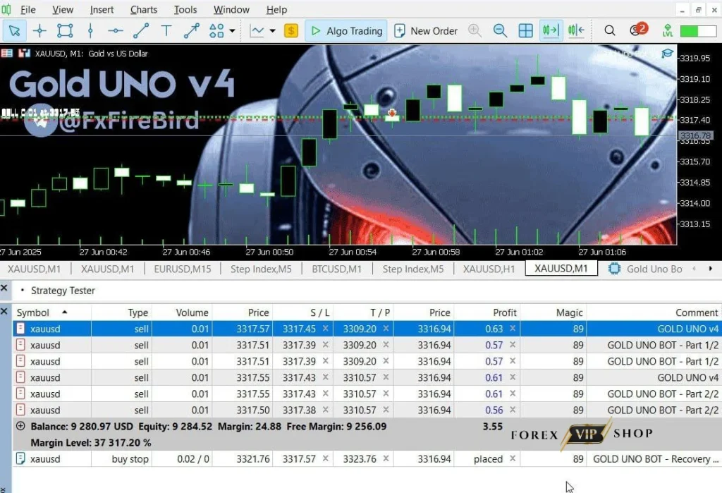 Gold Uno Bot V4 MT5 (Original Version) DOWNLOAD | Live Results 2