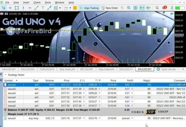 Gold Uno Bot V4 MT5 (Original Version) DOWNLOAD | Live Results 2