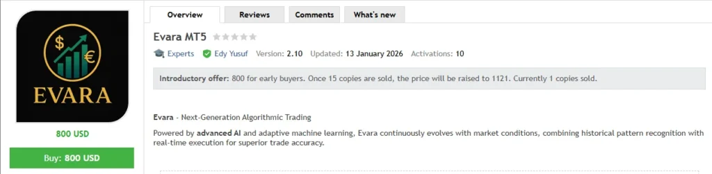 Evara MT5 EA 