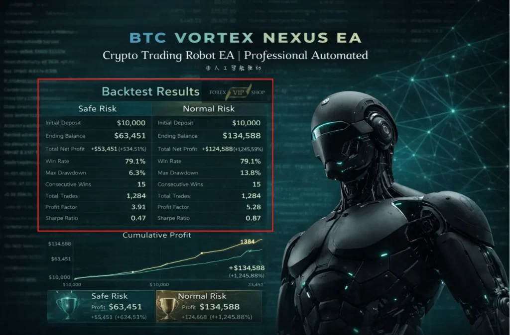 BTC Vortex Nexus EA MT5 Backtest