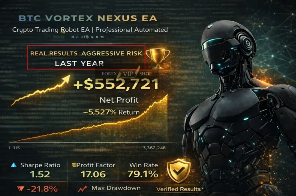 BTC Vortex Nexus EA MT5 Aggressive Risk