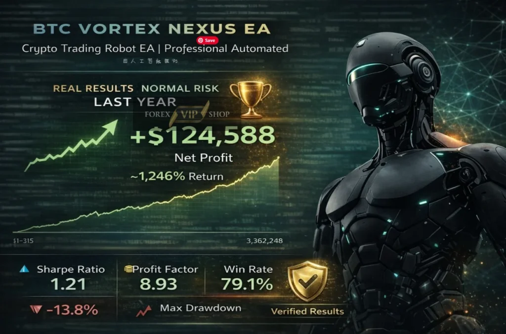 BTC Vortex Nexus EA MT5 Gain Normal Risk 